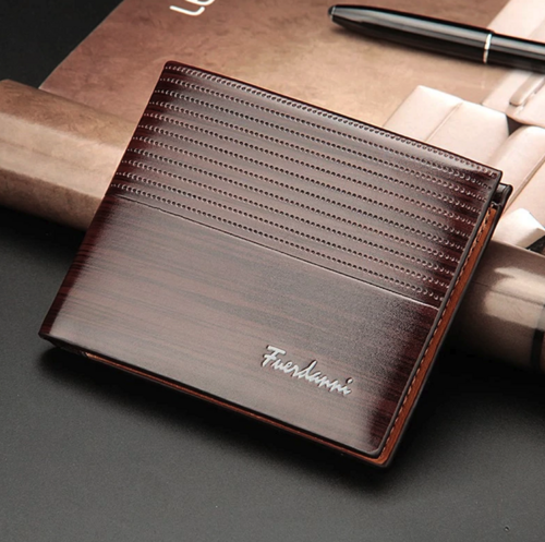 Men's Bifold Leather Credit ID Card Holder Wallet Billfold Purse