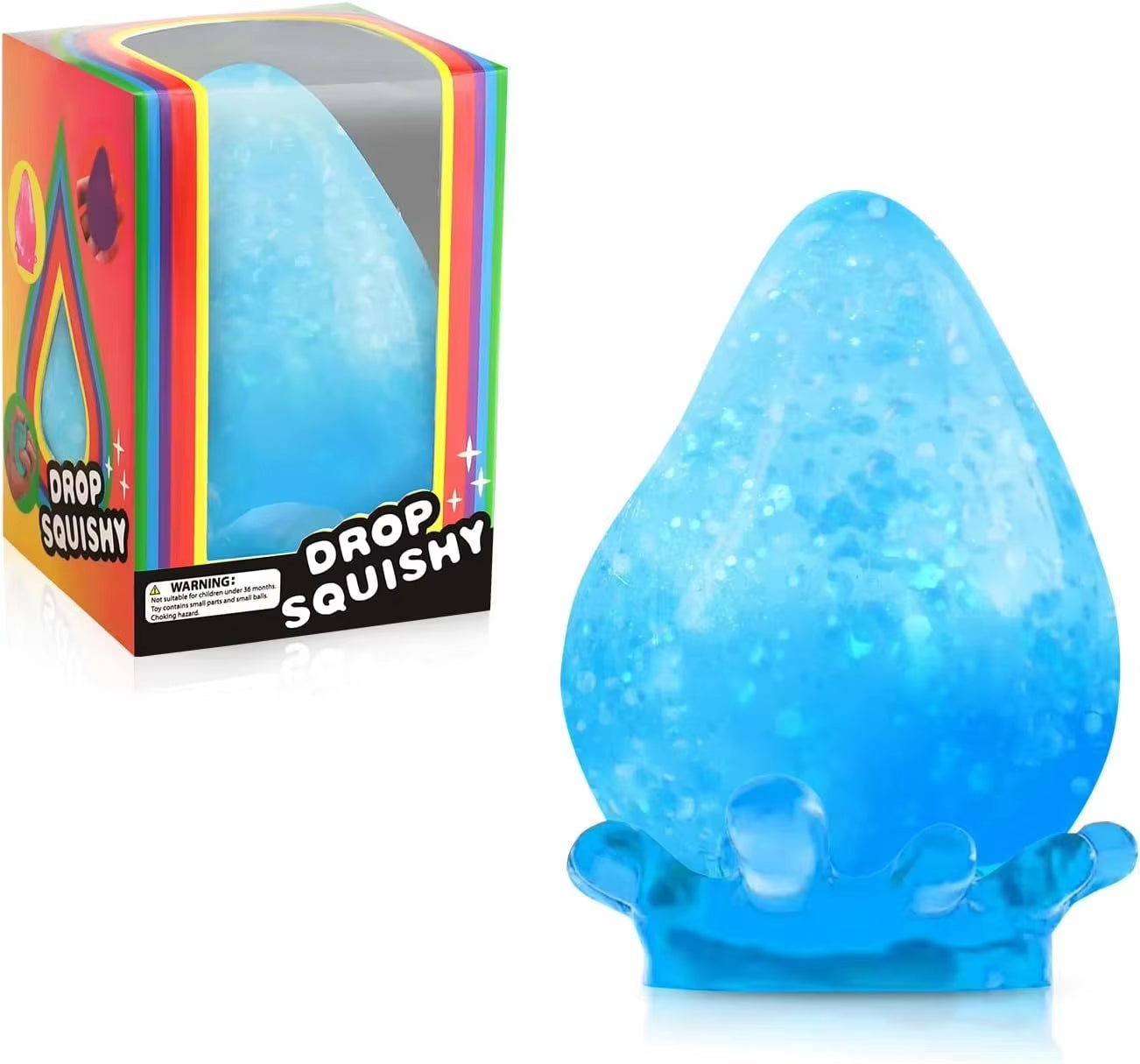 Ice Squishy Drop Malt Sugar Balls Fidget Toys Stress Cube Anxiety Stress Relief Soft Sensory Calming Toys for Kids Adults