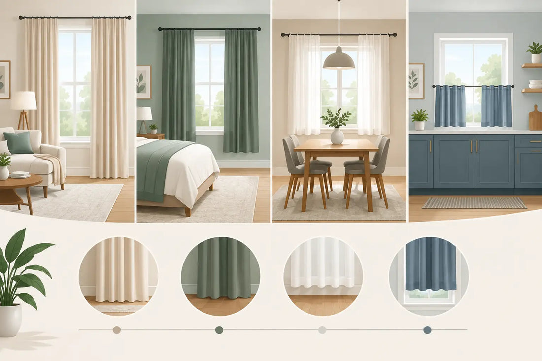 How to Choose Curtain Lengths for Every Room