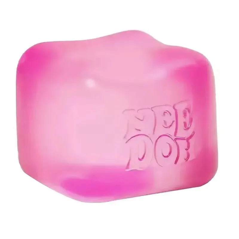 Needoh Squishy Schylling Nice Cube, Sensory Stress Reliever, Fidget Tool, Anti-Anxiety Relief Squeeze Toy For Kids.