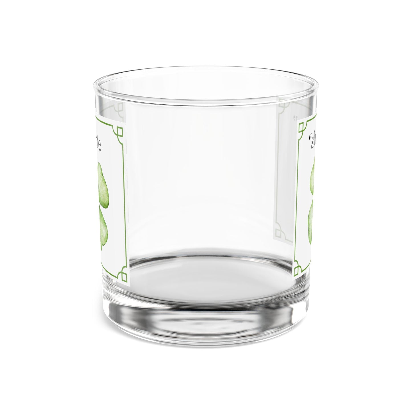 St Patrick's Day - "Slainte" Rocks Glass, 10oz
