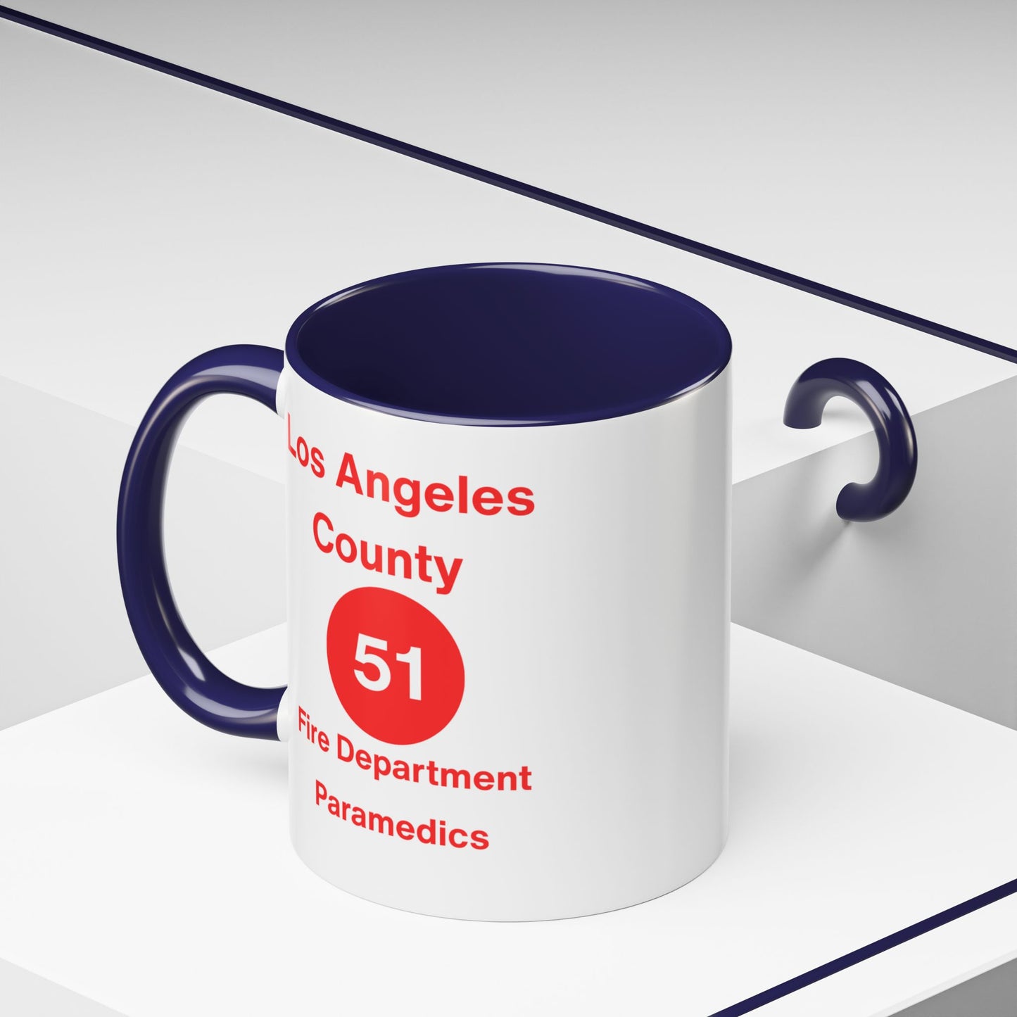 Emergency Paramedic Squad 51 Accent Coffee Mug (11, 15oz)