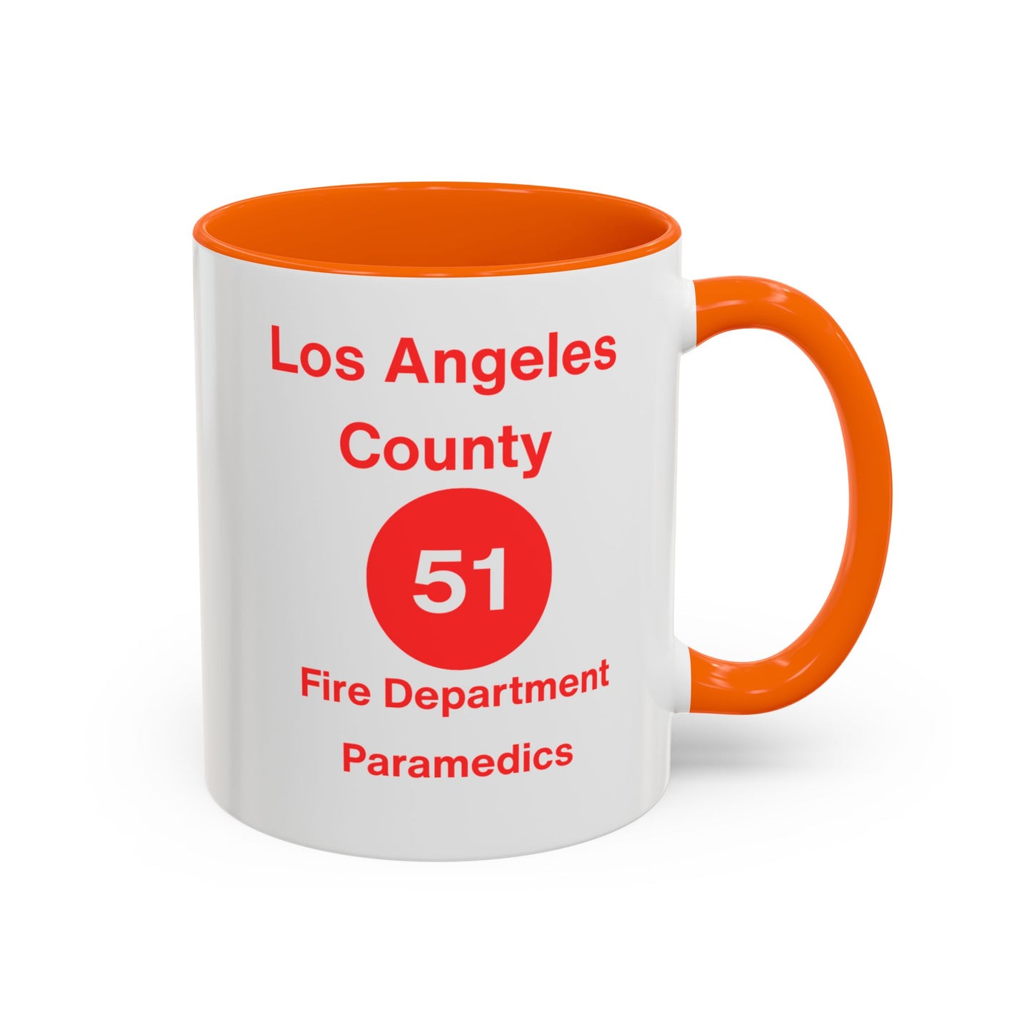 Emergency Paramedic Squad 51 Accent Coffee Mug (11, 15oz)
