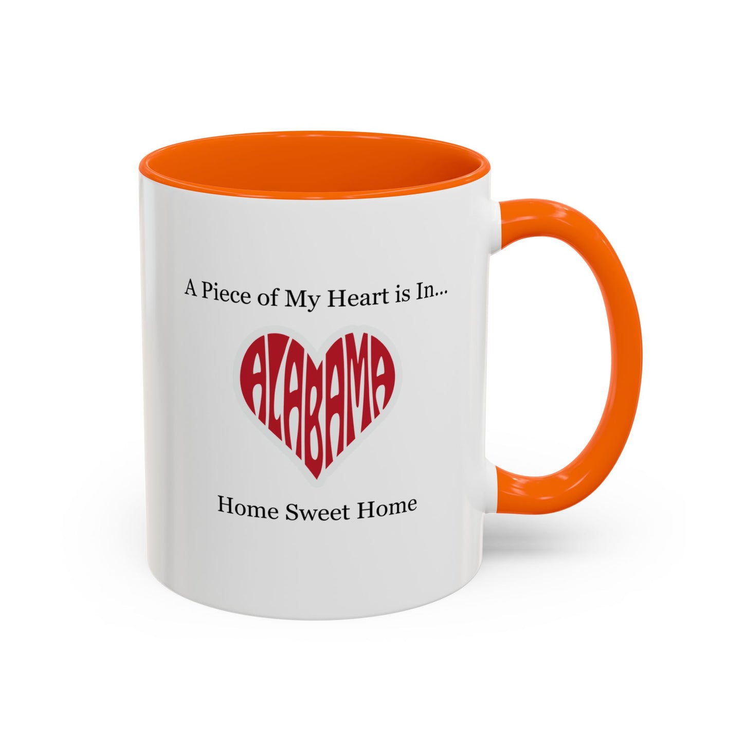 Alabama "A Piece of My Heart is in Alabama" Coffee Mug (11, 15oz)