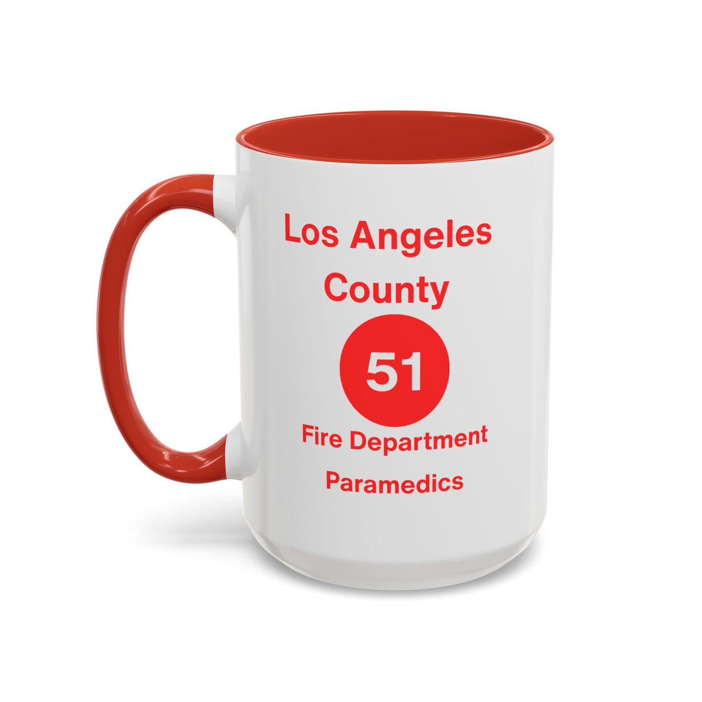 Emergency Paramedic Squad 51 Accent Coffee Mug (11, 15oz)
