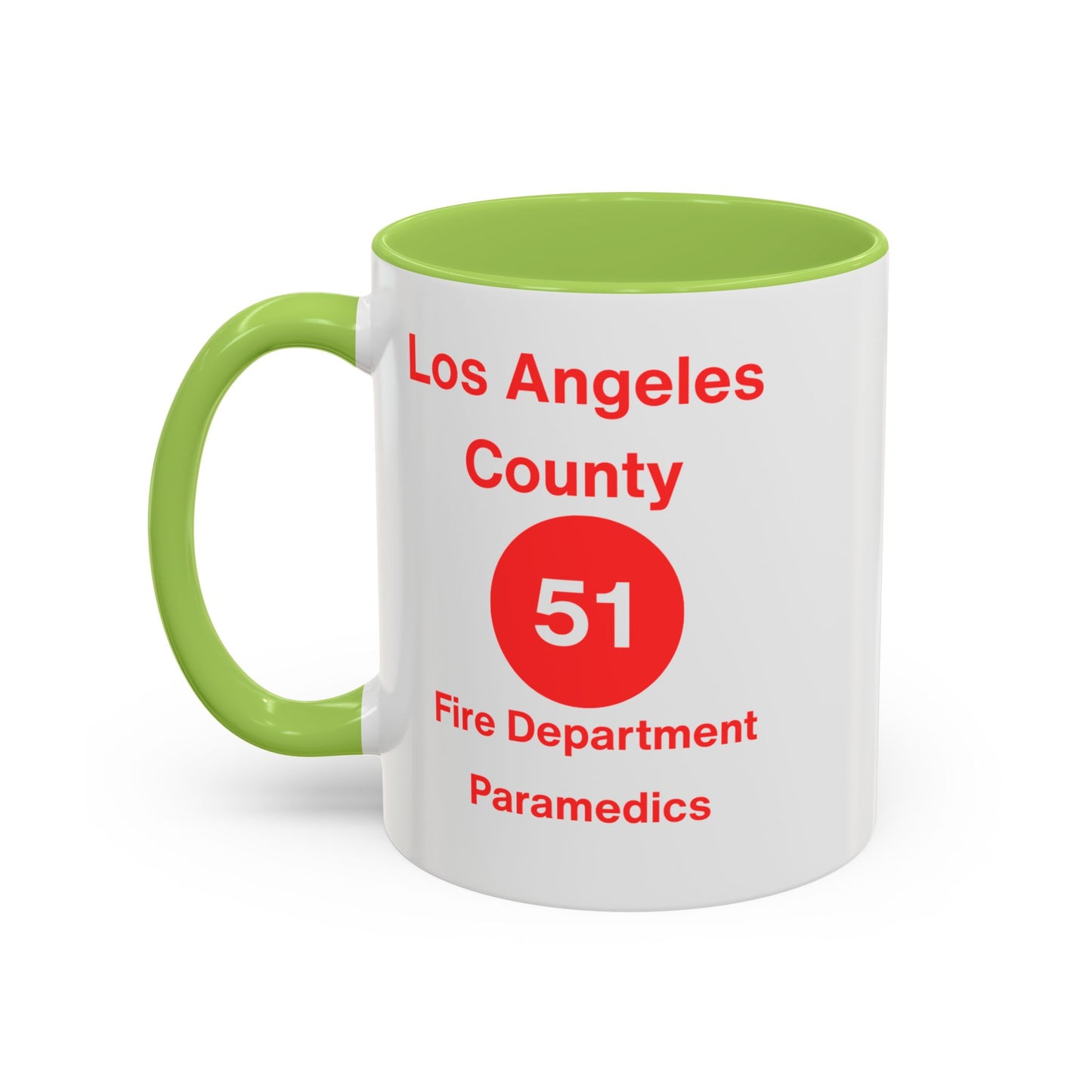 Emergency Paramedic Squad 51 Accent Coffee Mug (11, 15oz)