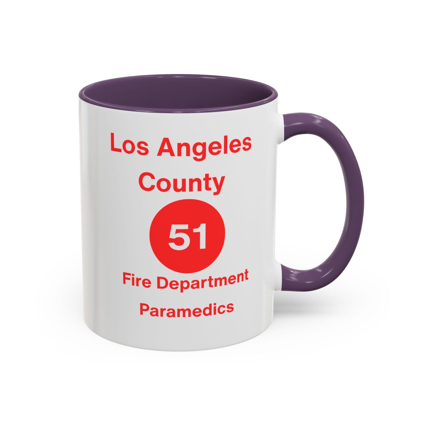 Emergency Paramedic Squad 51 Accent Coffee Mug (11, 15oz)