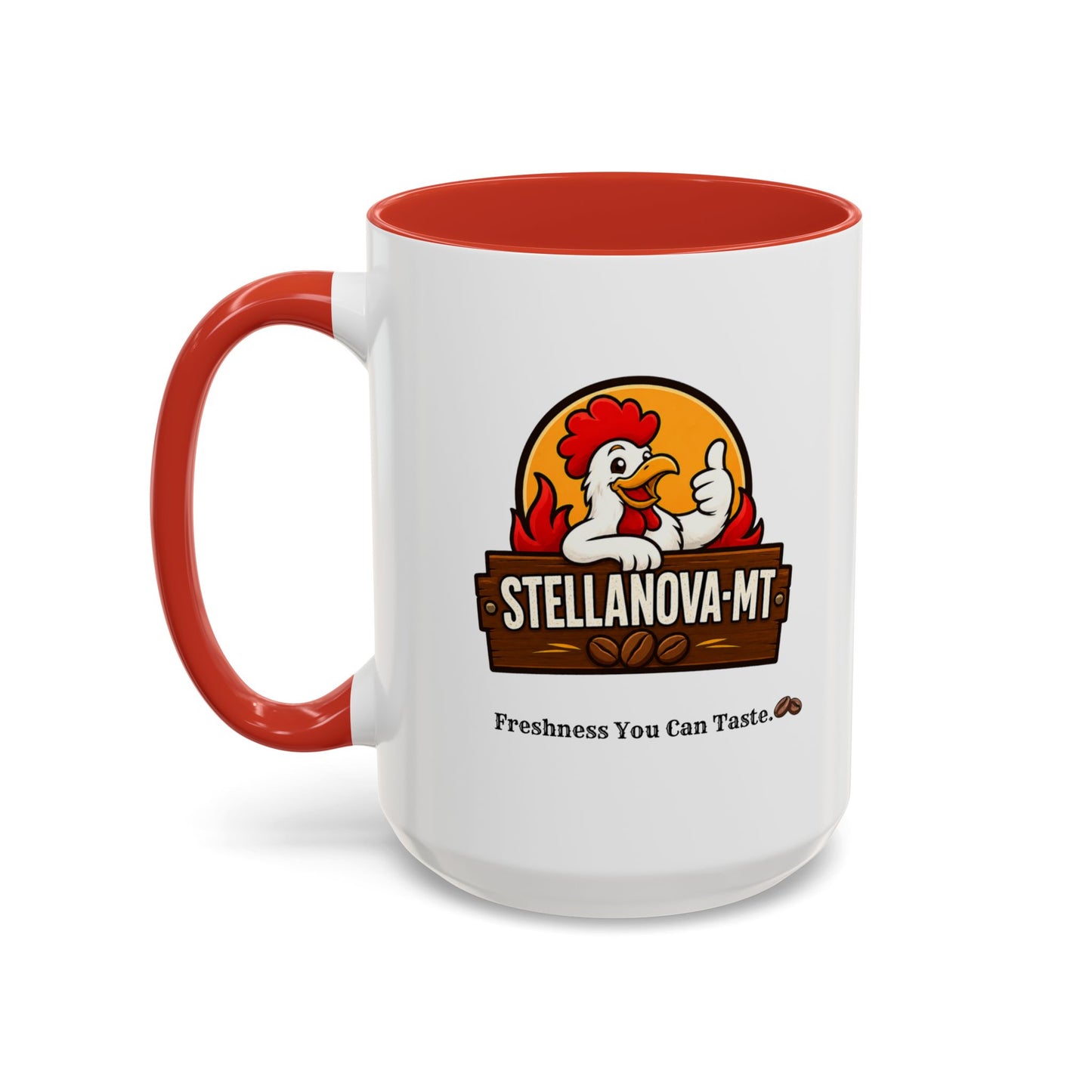 StellaNova-MT "Freshness You Can Taste" Accent Coffee Mug (11, 15oz)