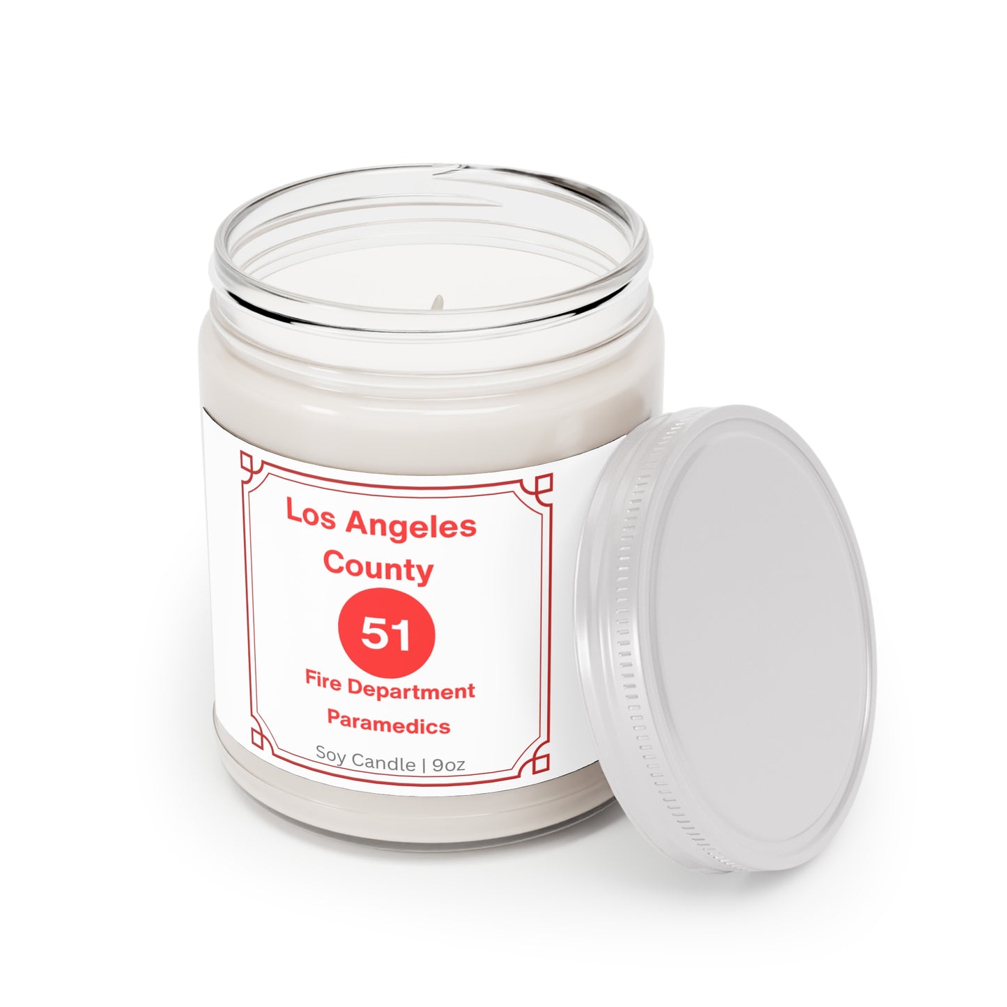 Emergency! Scented Soy Candles with White Lid, 9oz