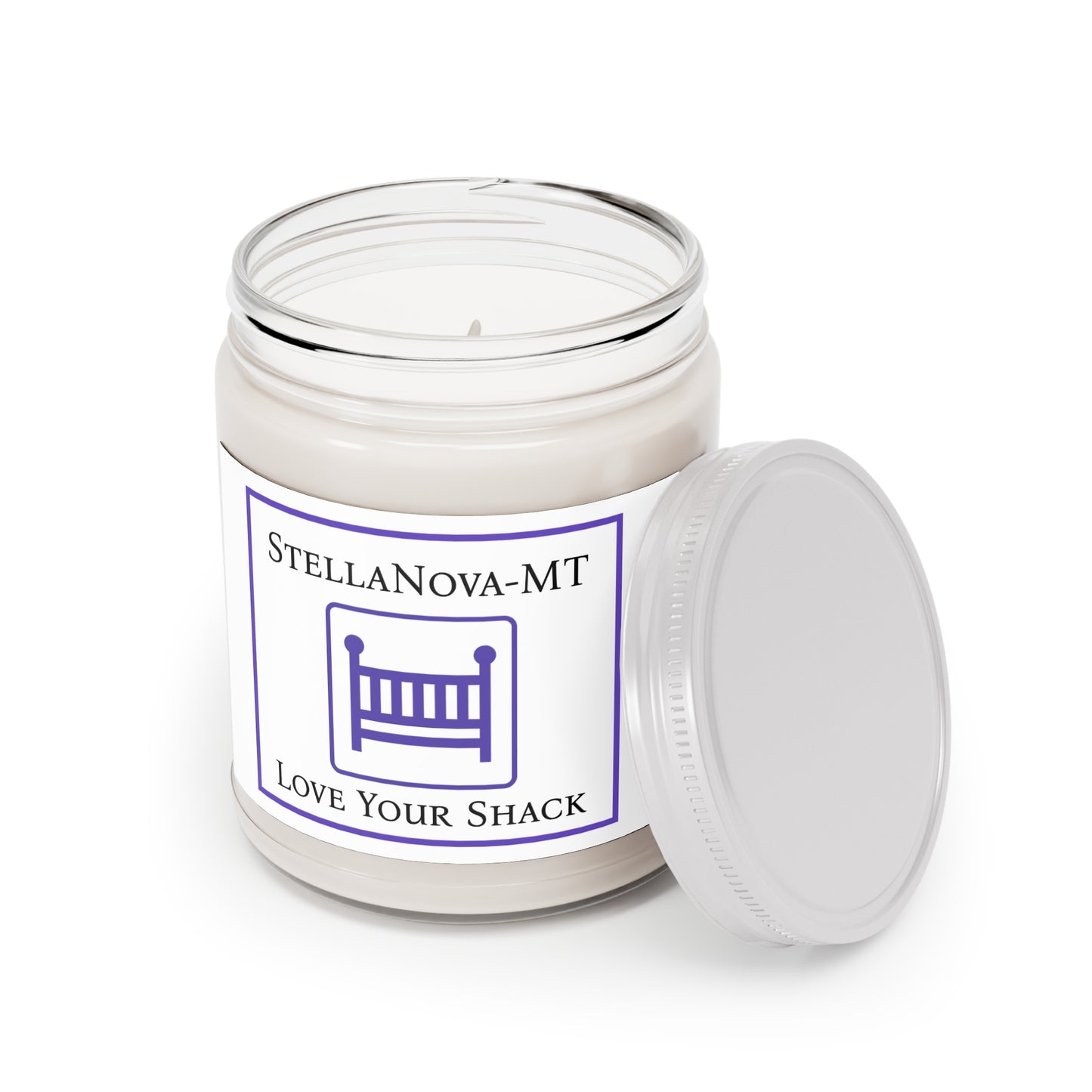 StellaNova-MT Scented Soy Candles with White Lid, 9oz