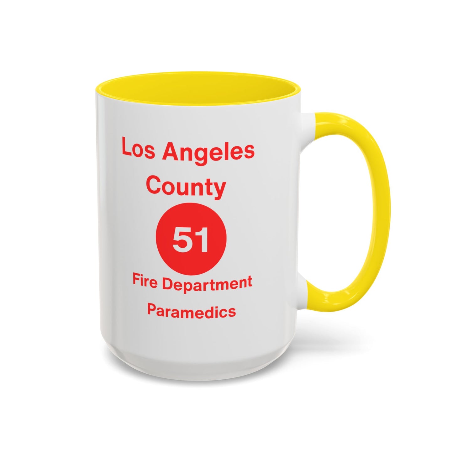 Emergency Paramedic Squad 51 Accent Coffee Mug (11, 15oz)