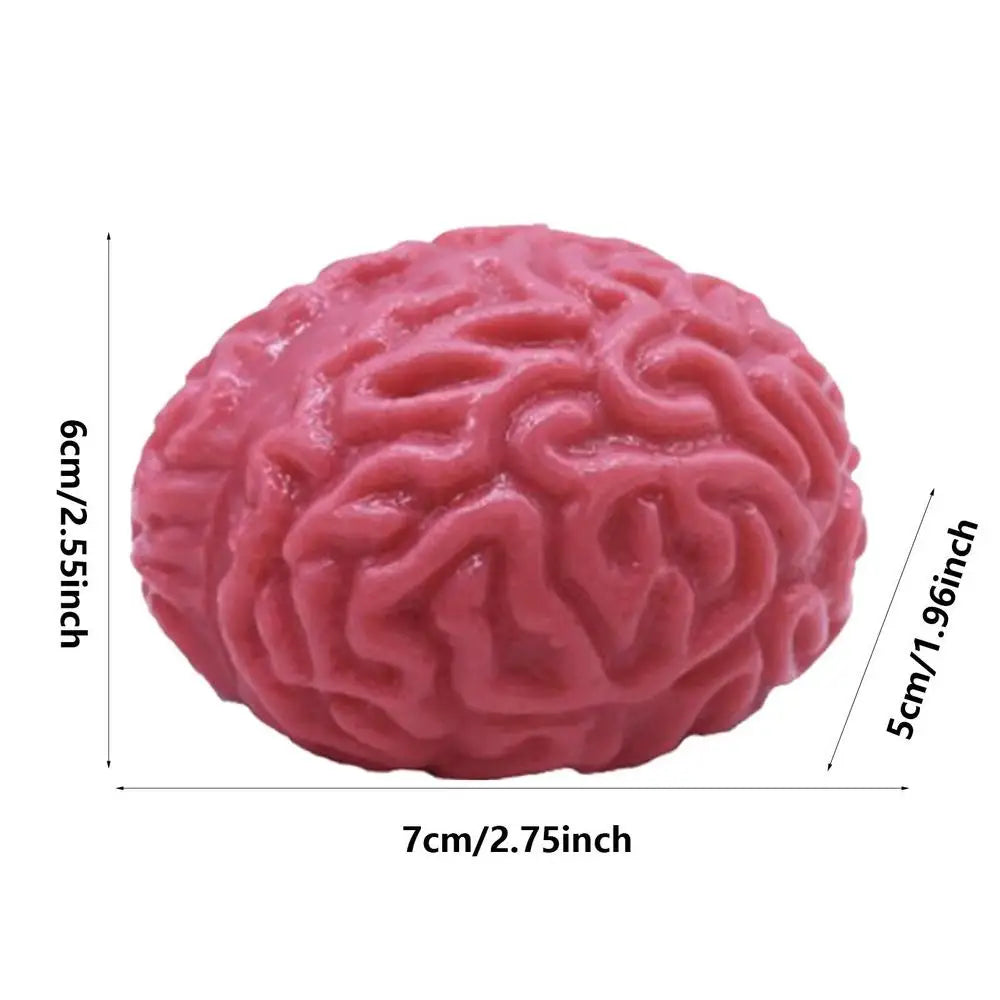 Brain Stress Balls Resistance Fidget Toys Sensory Stress Relief Anxious Therapy Toys Rebound Pinch Squeeze Ball for Kids Adult