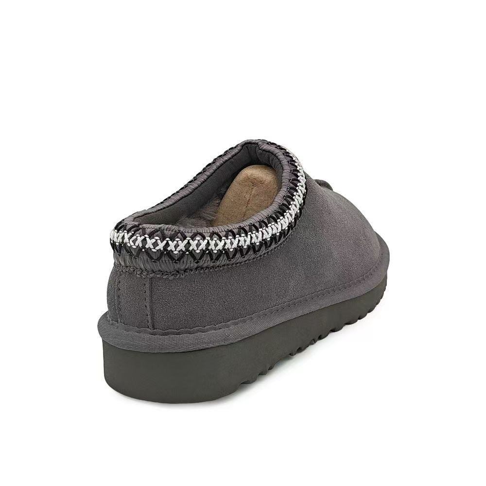 Furry Slip-On Woman Clogs - Fuzzy, Cozy, Open-Back Snow Boots.
