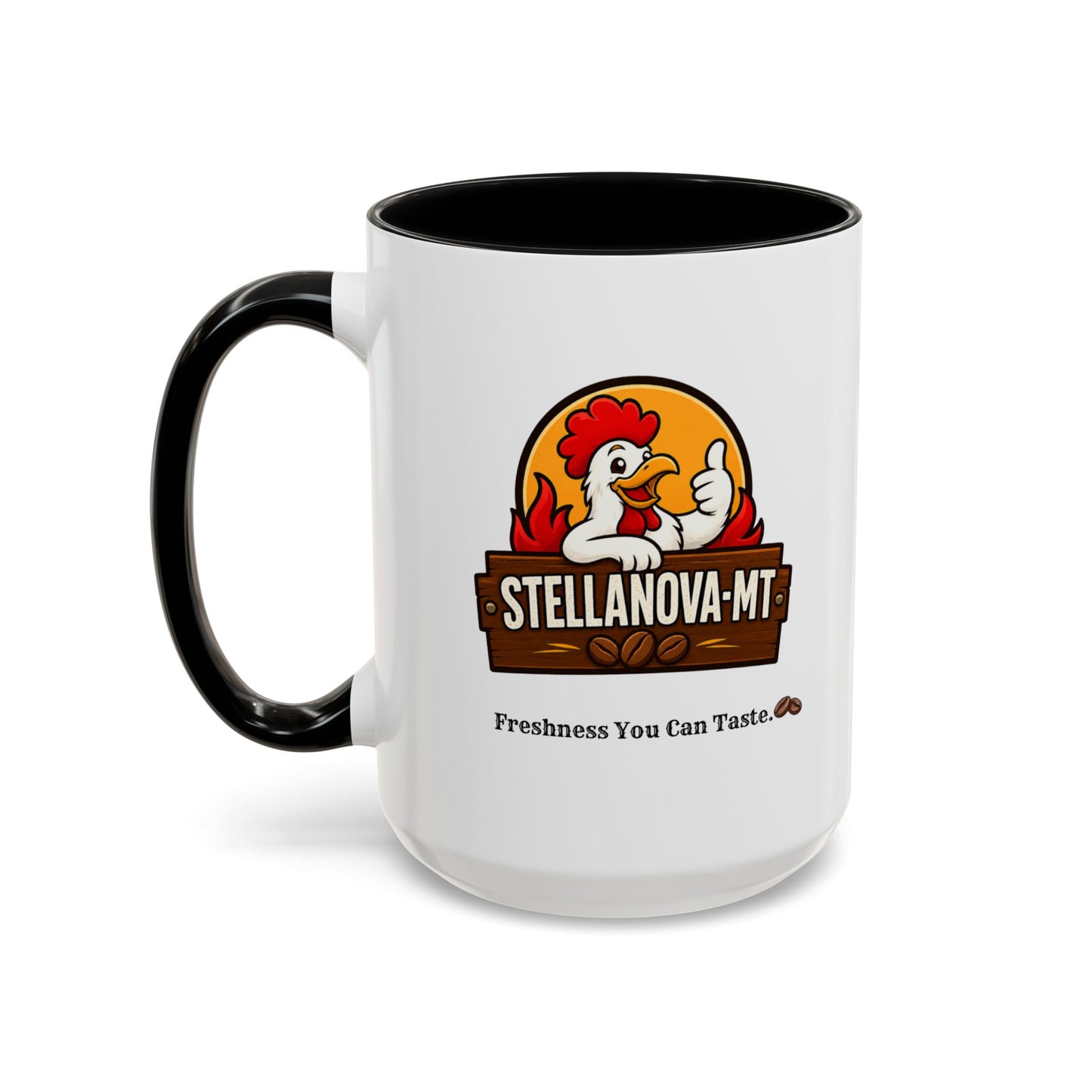 StellaNova-MT "Freshness You Can Taste" Accent Coffee Mug (11, 15oz)