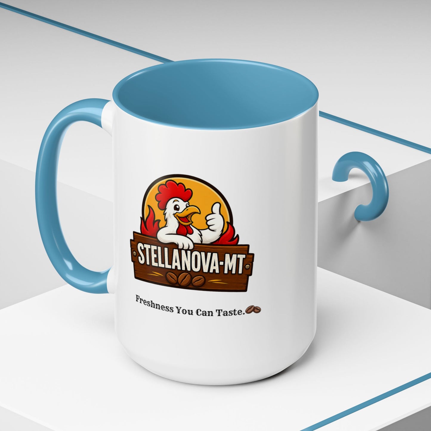 StellaNova-MT "Freshness You Can Taste" Accent Coffee Mug (11, 15oz)