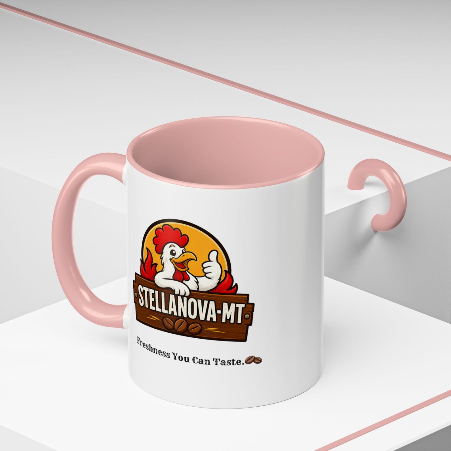 StellaNova-MT "Freshness You Can Taste" Accent Coffee Mug (11, 15oz)