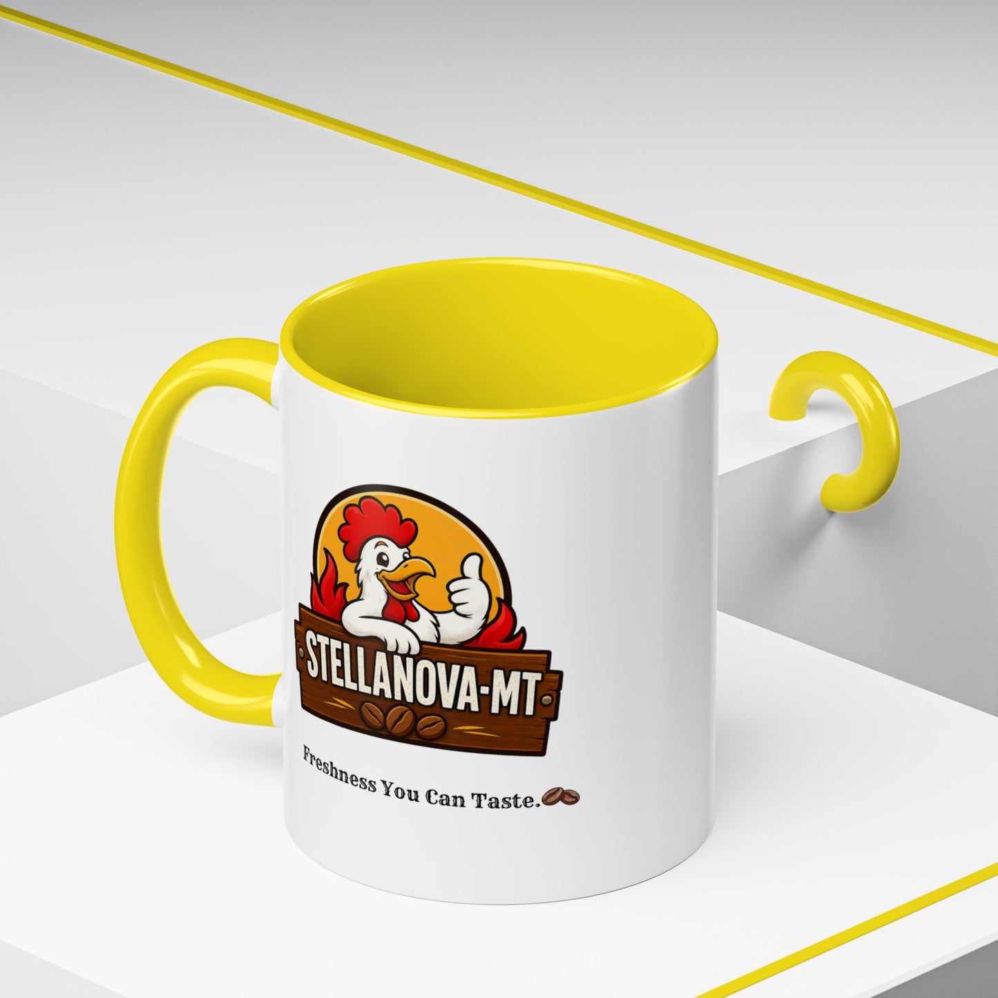 StellaNova-MT "Freshness You Can Taste" Accent Coffee Mug (11, 15oz)
