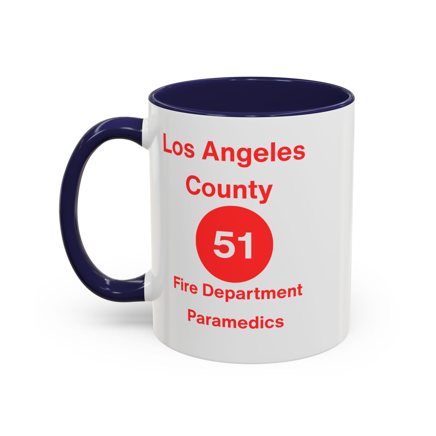 Emergency Paramedic Squad 51 Accent Coffee Mug (11, 15oz)