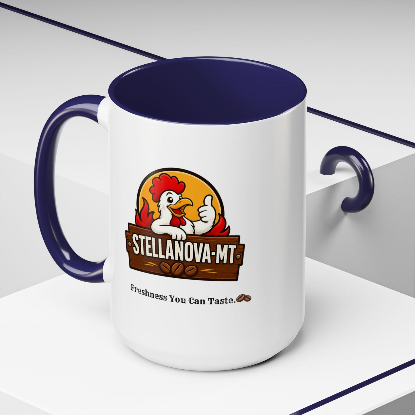 StellaNova-MT "Freshness You Can Taste" Accent Coffee Mug (11, 15oz)