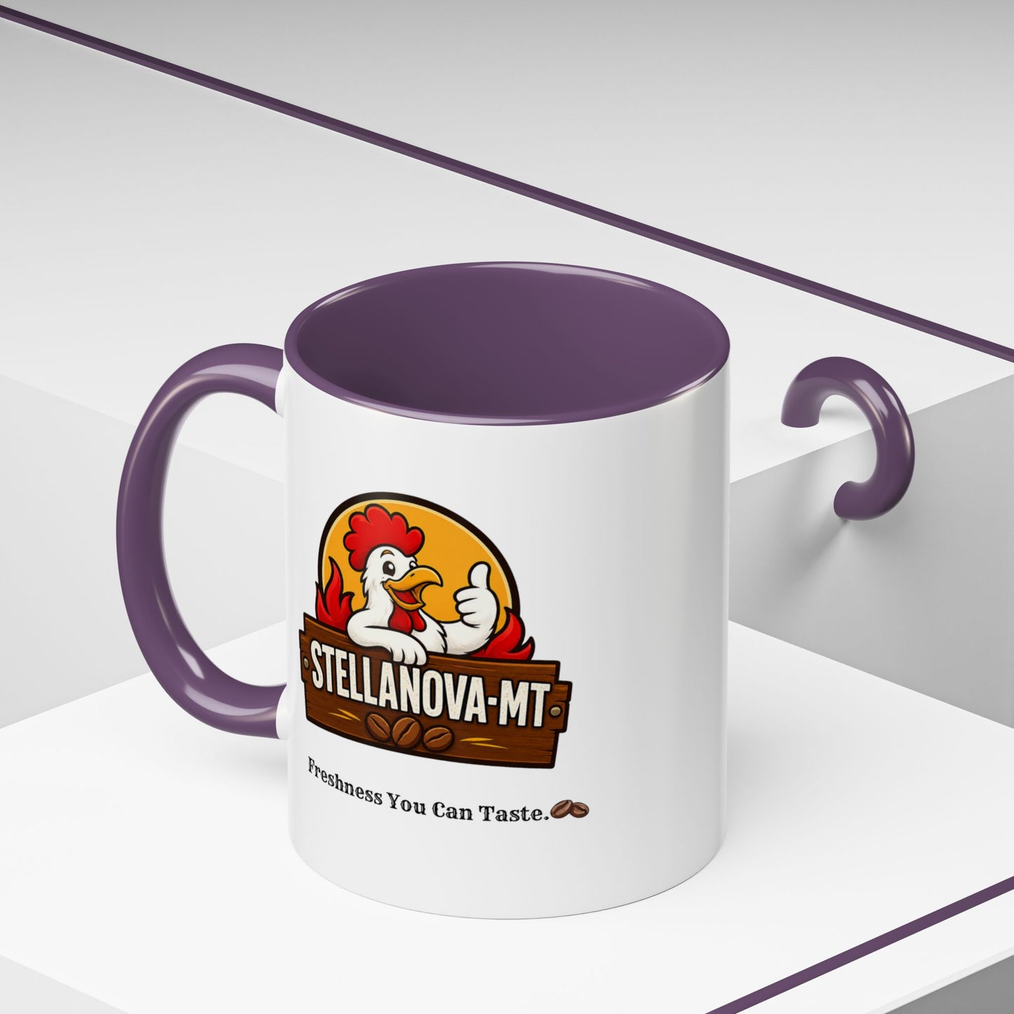 StellaNova-MT "Freshness You Can Taste" Accent Coffee Mug (11, 15oz)