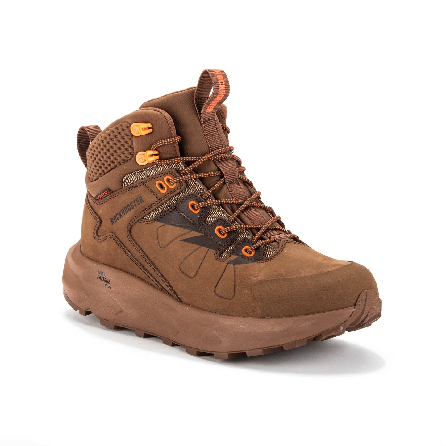 ROCKROOSTER Farmington Brown 6 Inch Waterproof Hiking Boots