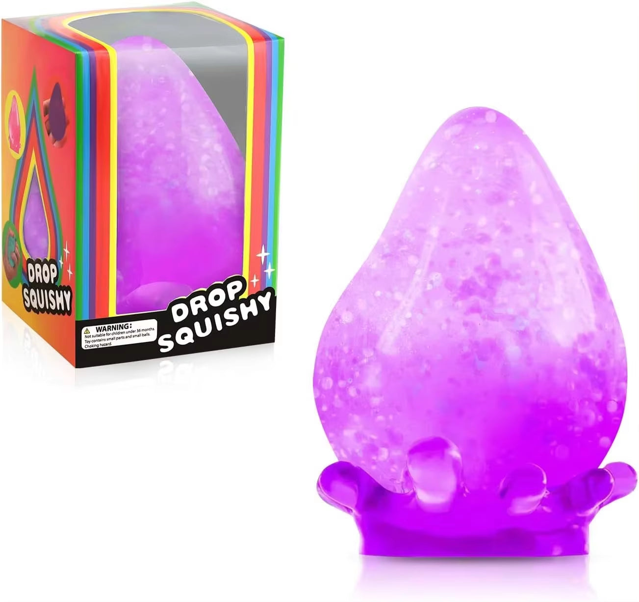 Ice Squishy Drop Malt Sugar Balls Fidget Toys Stress Cube Anxiety Stress Relief Soft Sensory Calming Toys for Kids Adults