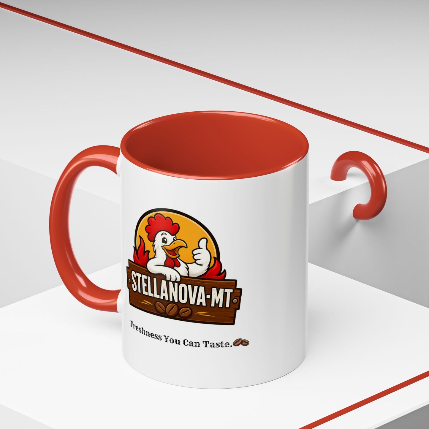 StellaNova-MT "Freshness You Can Taste" Accent Coffee Mug (11, 15oz)