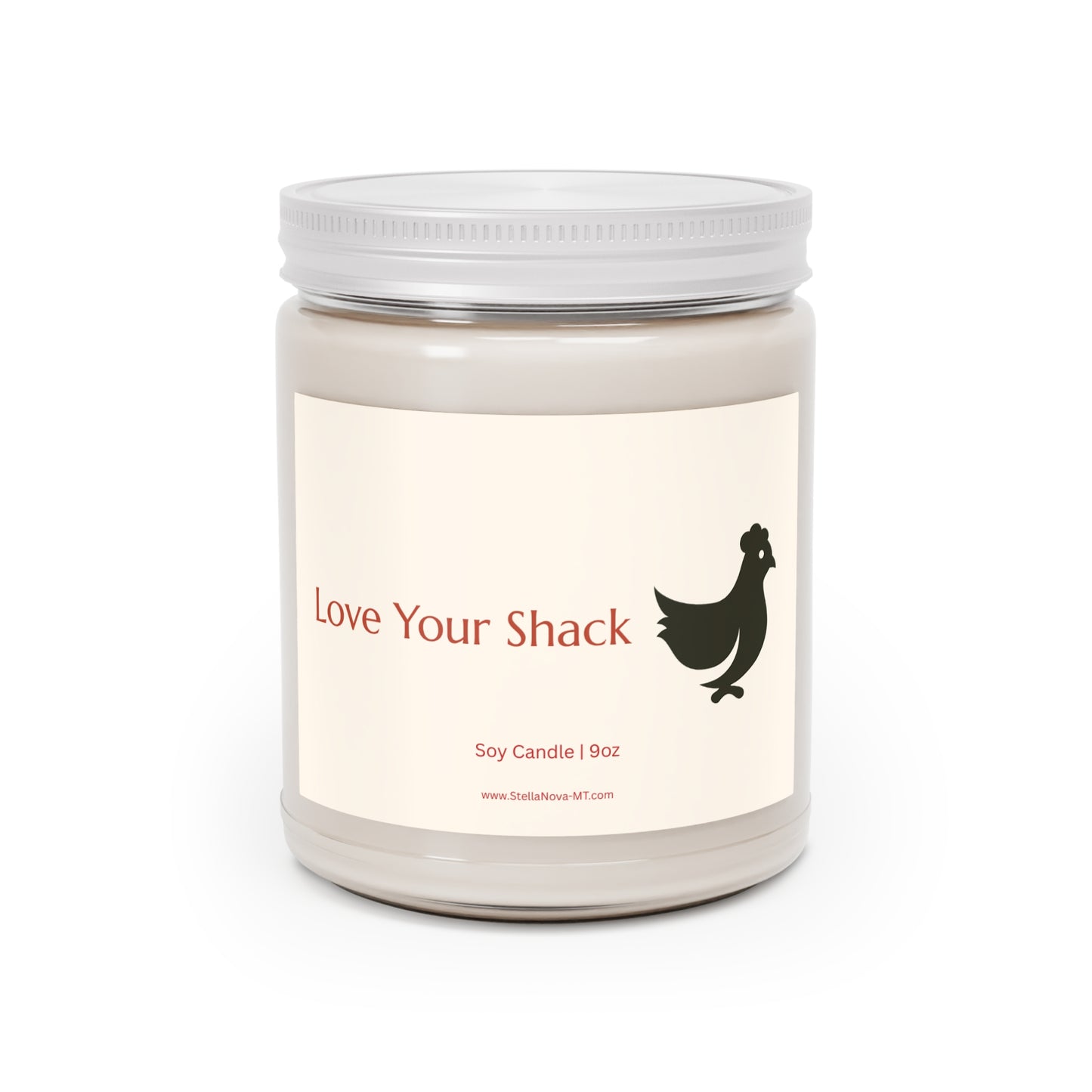 Love Your Shack Scented Soy Candles with White Lid, 9oz