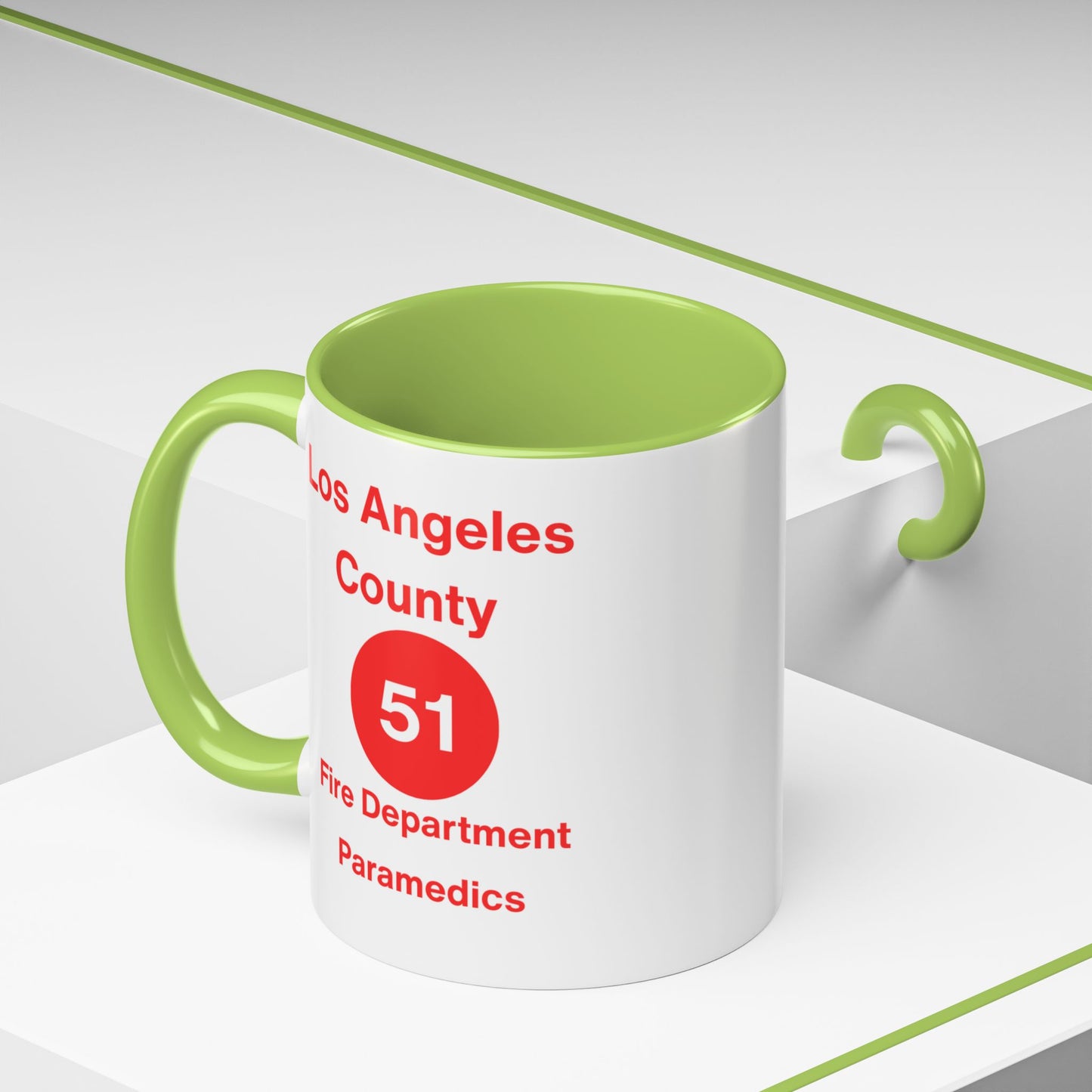 Emergency Paramedic Squad 51 Accent Coffee Mug (11, 15oz)