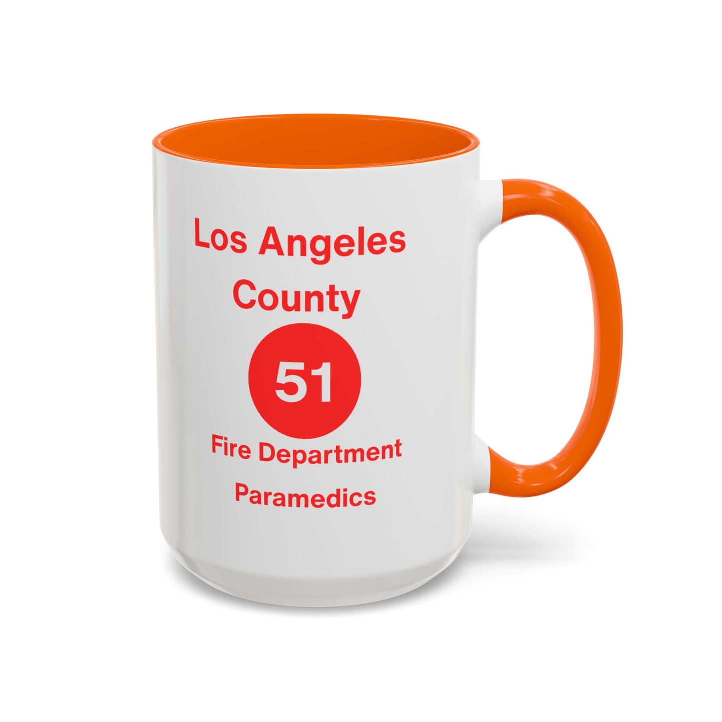Emergency Paramedic Squad 51 Accent Coffee Mug (11, 15oz)