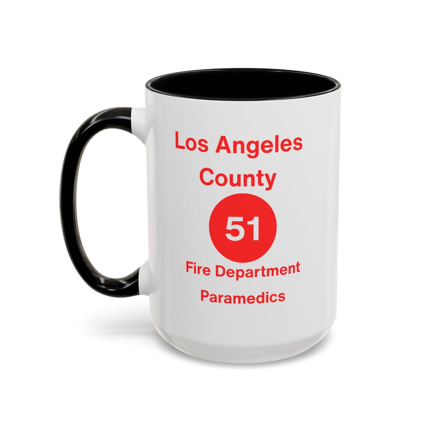 Emergency Paramedic Squad 51 Accent Coffee Mug (11, 15oz)
