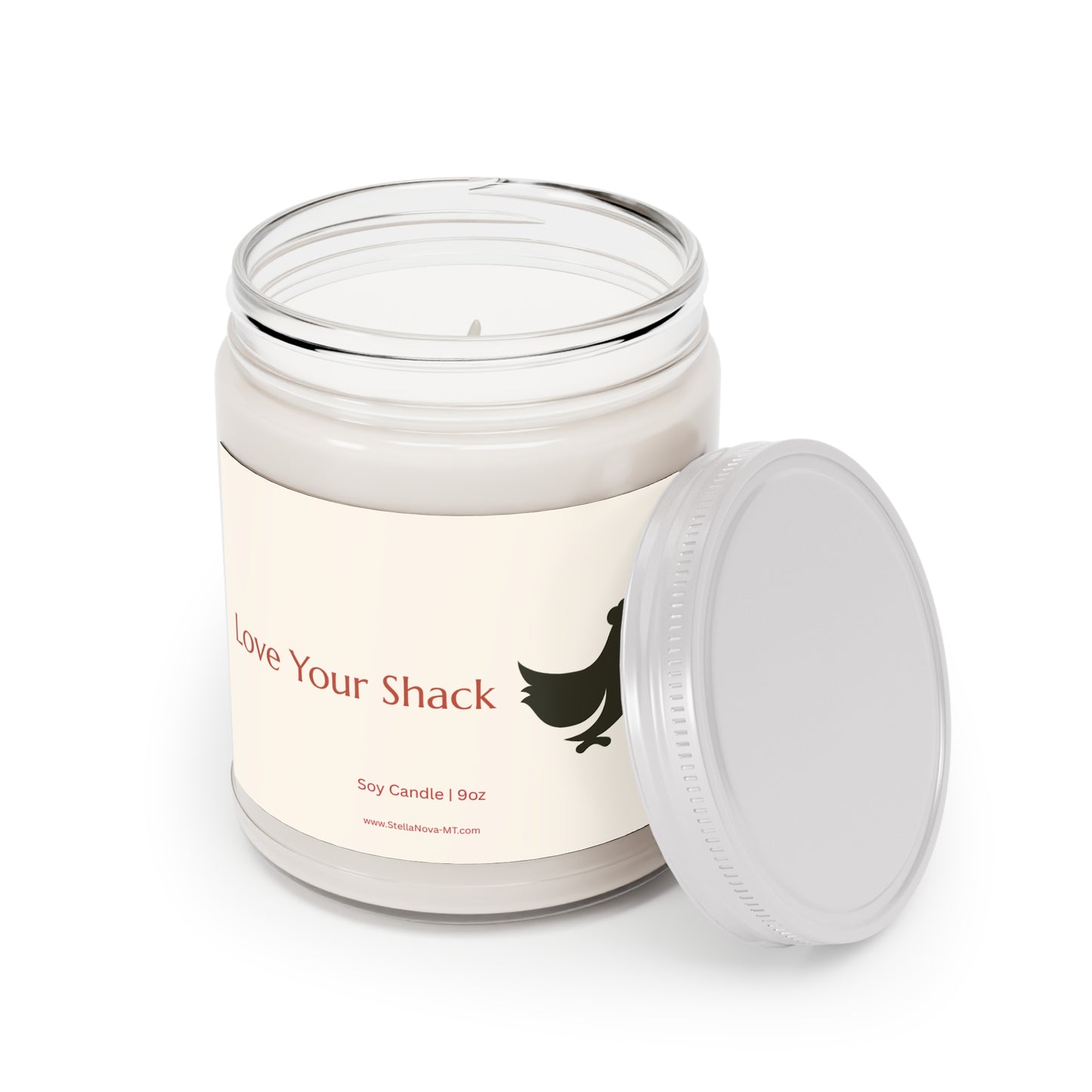 Love Your Shack Scented Soy Candles with White Lid, 9oz
