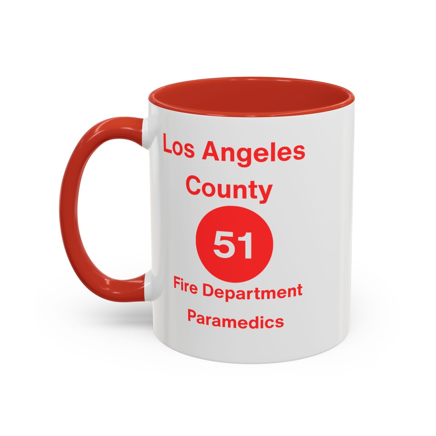 Emergency Paramedic Squad 51 Accent Coffee Mug (11, 15oz)