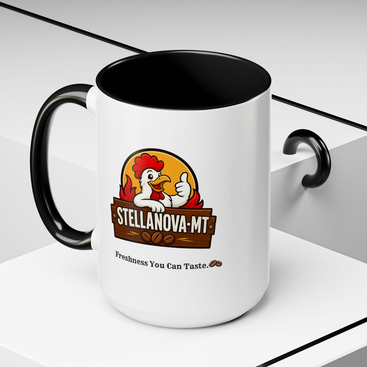 StellaNova-MT "Freshness You Can Taste" Accent Coffee Mug (11, 15oz)