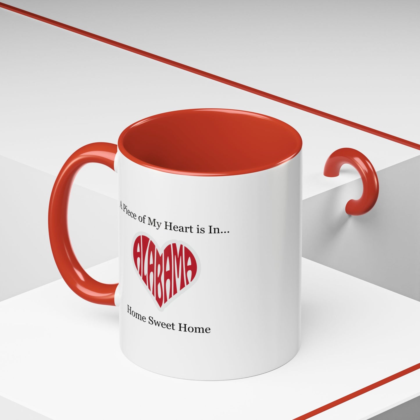 Alabama "A Piece of My Heart is in Alabama" Coffee Mug (11, 15oz)
