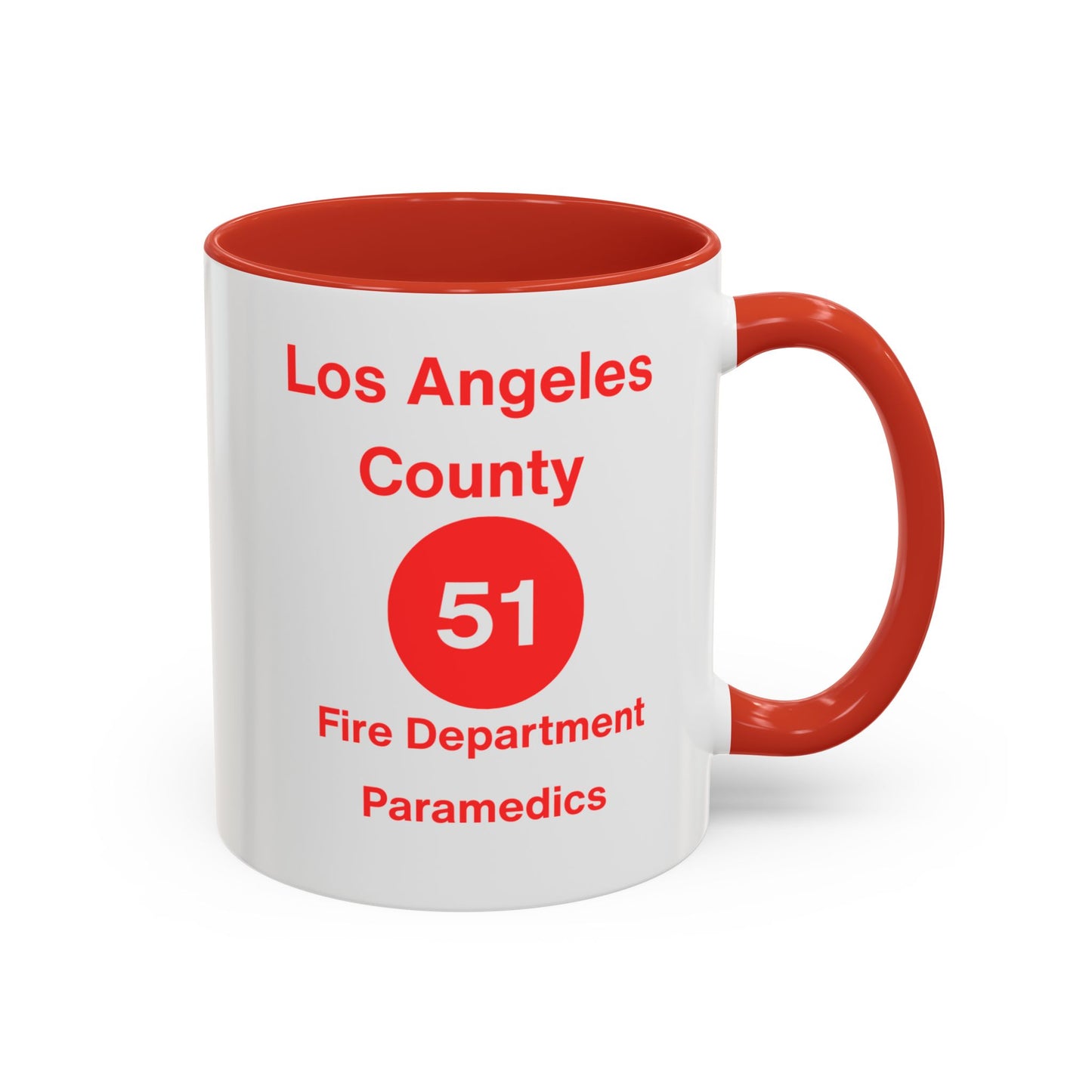 Emergency Paramedic Squad 51 Accent Coffee Mug (11, 15oz)