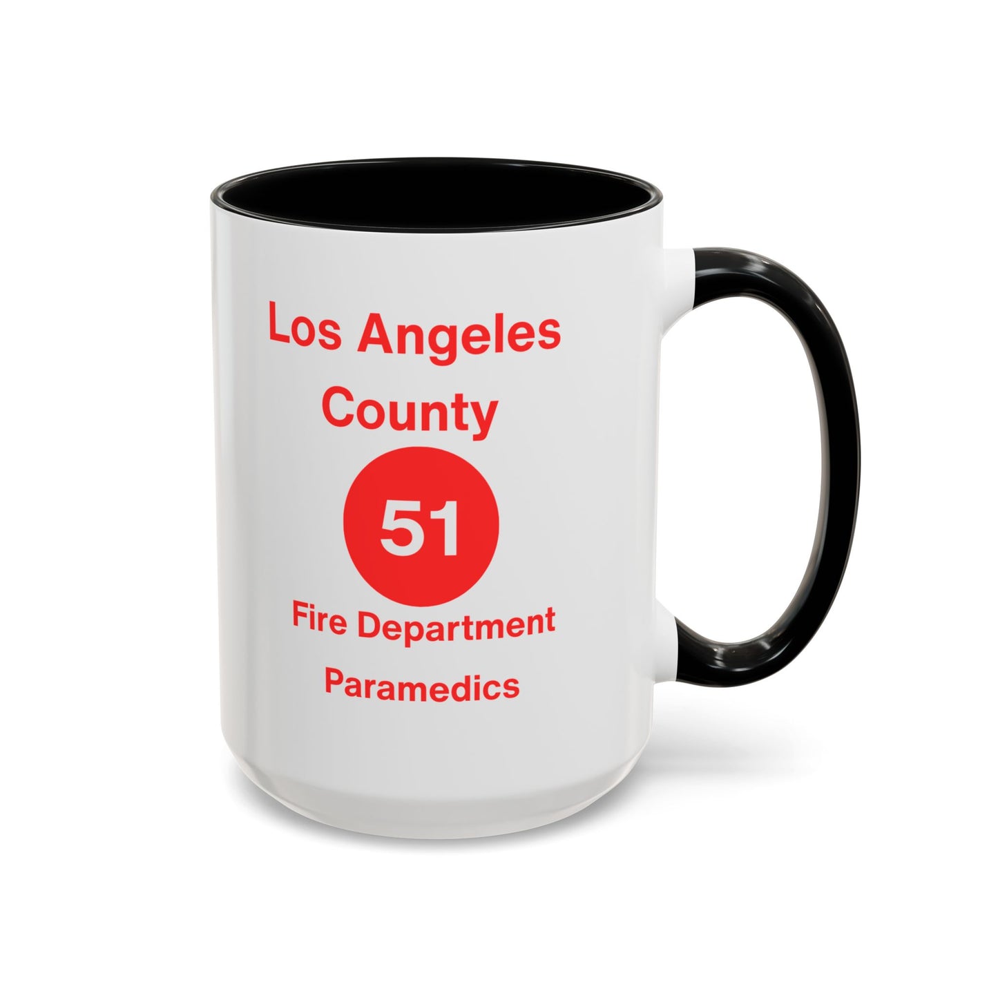 Emergency Paramedic Squad 51 Accent Coffee Mug (11, 15oz)
