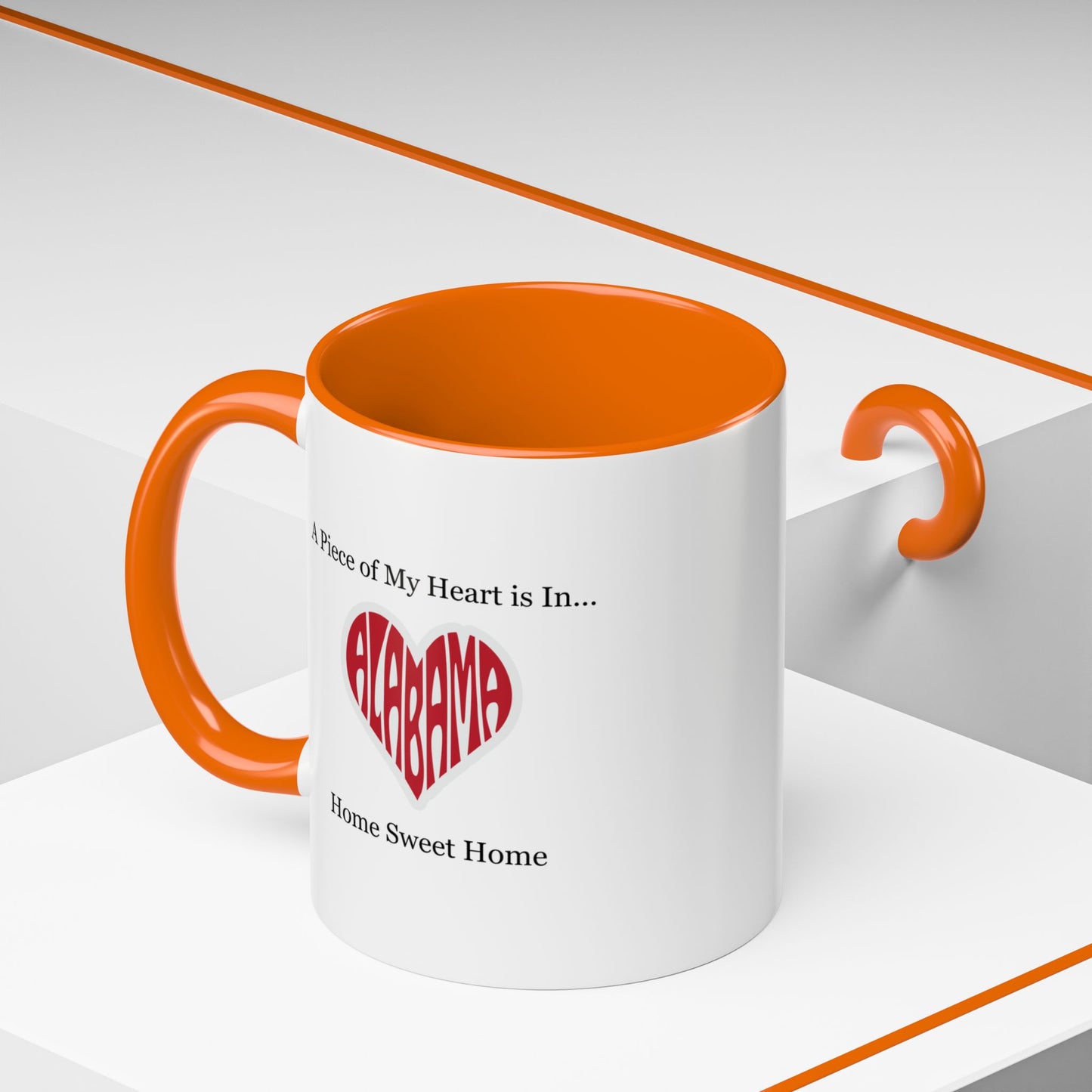 Alabama "A Piece of My Heart is in Alabama" Coffee Mug (11, 15oz)
