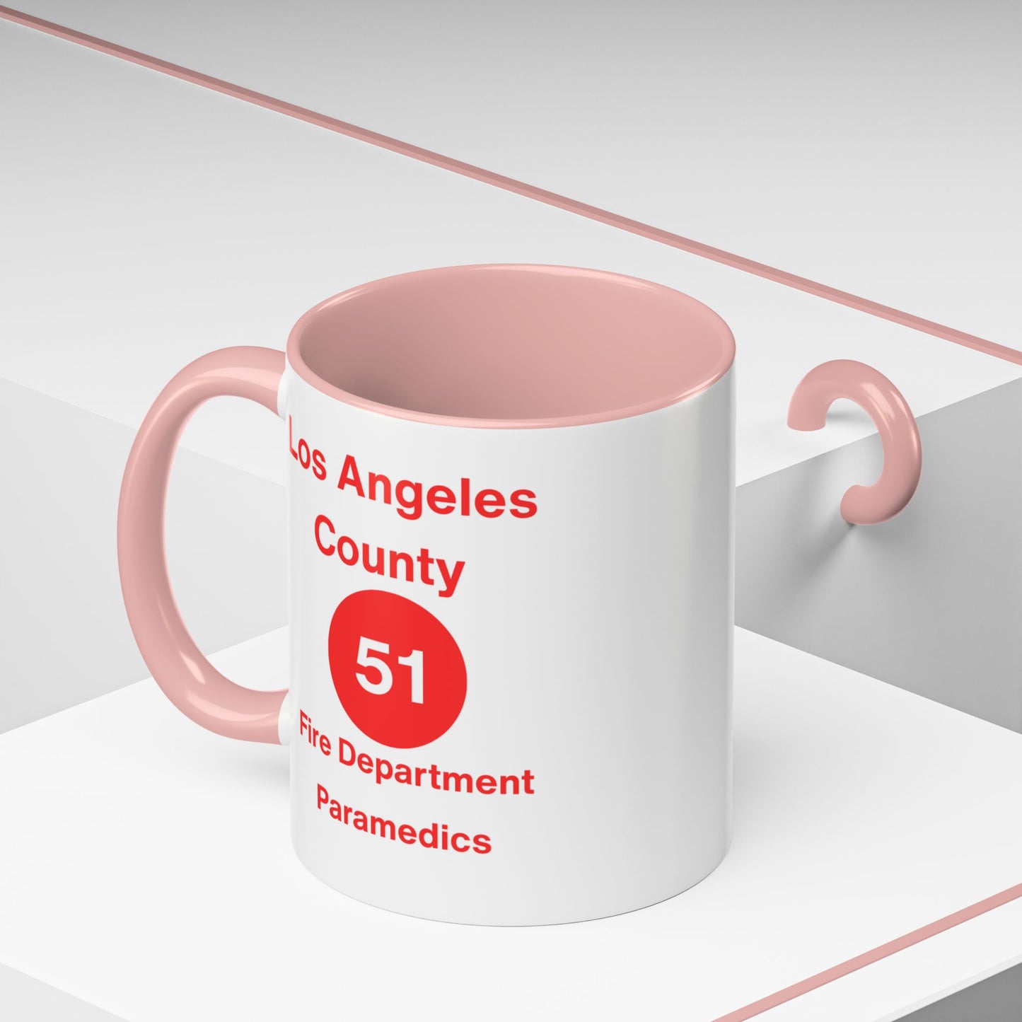 Emergency Paramedic Squad 51 Accent Coffee Mug (11, 15oz)