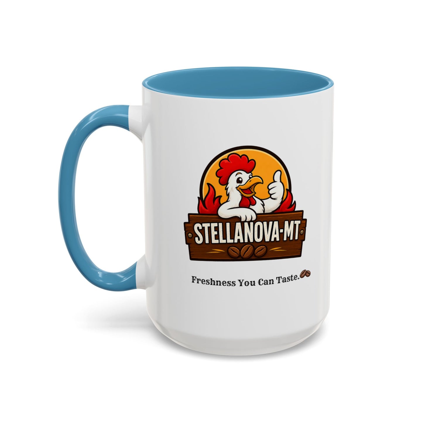 StellaNova-MT "Freshness You Can Taste" Accent Coffee Mug (11, 15oz)
