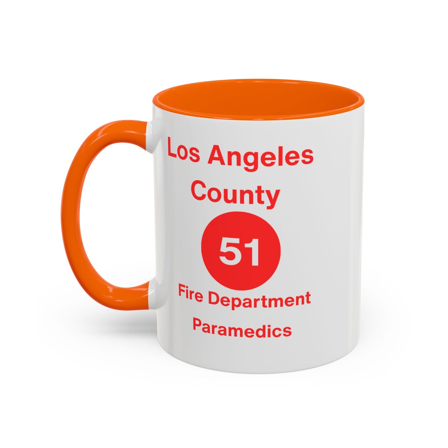 Emergency Paramedic Squad 51 Accent Coffee Mug (11, 15oz)