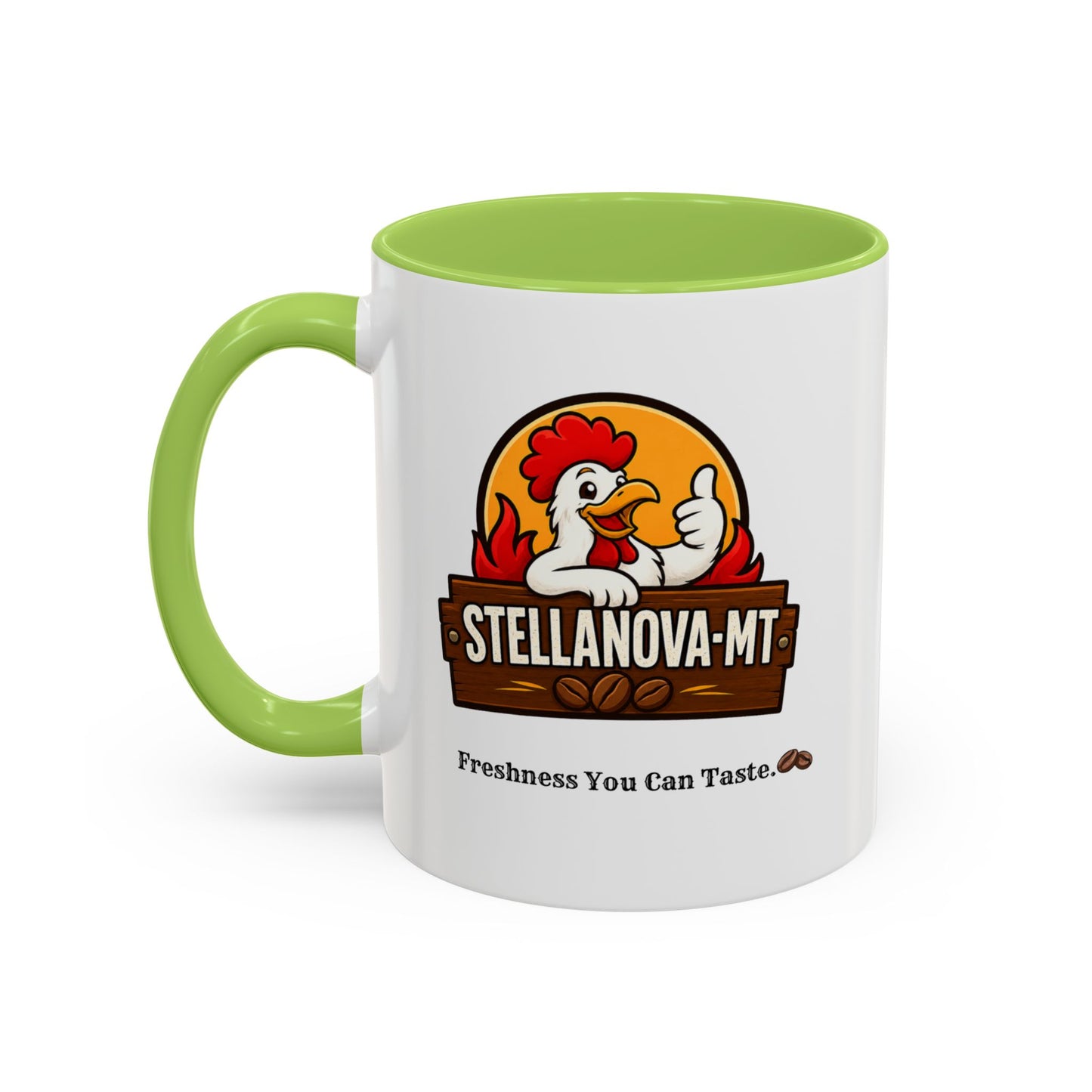 StellaNova-MT "Freshness You Can Taste" Accent Coffee Mug (11, 15oz)