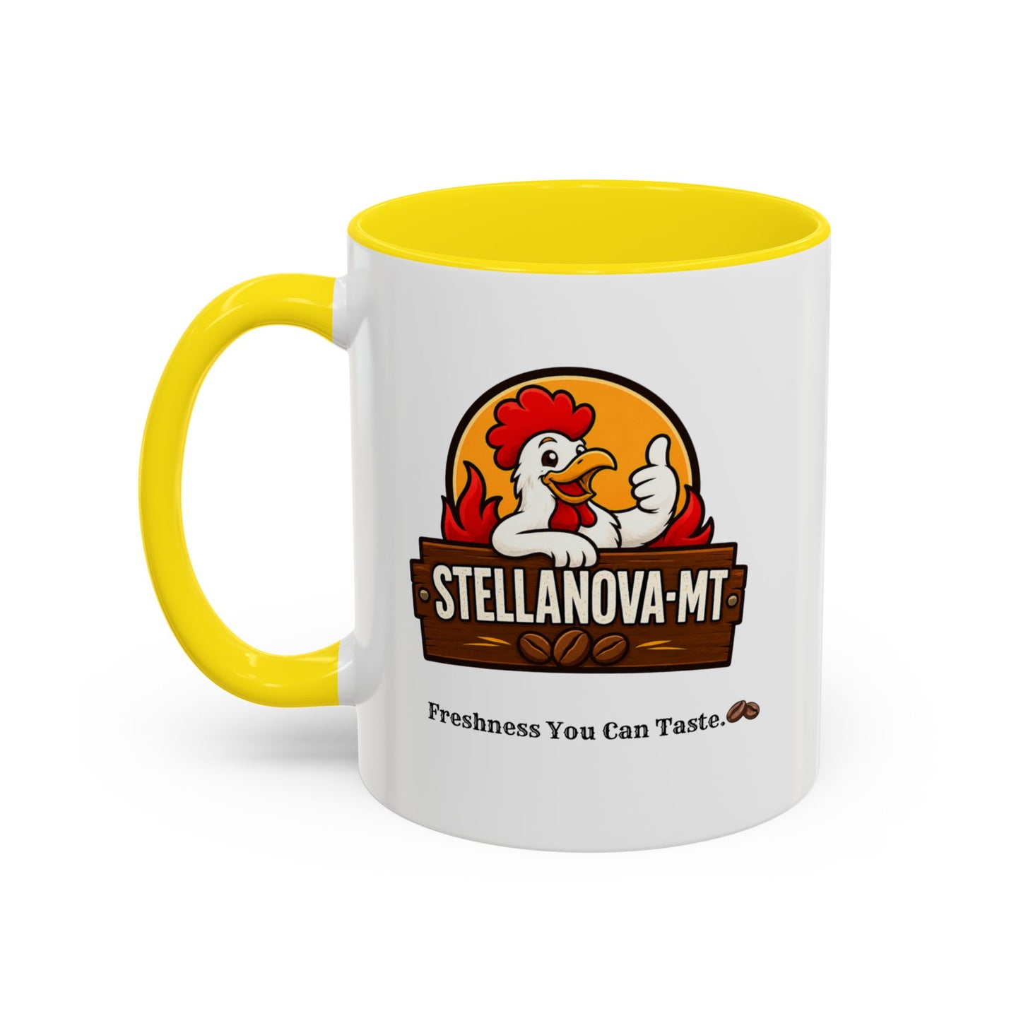 StellaNova-MT "Freshness You Can Taste" Accent Coffee Mug (11, 15oz)