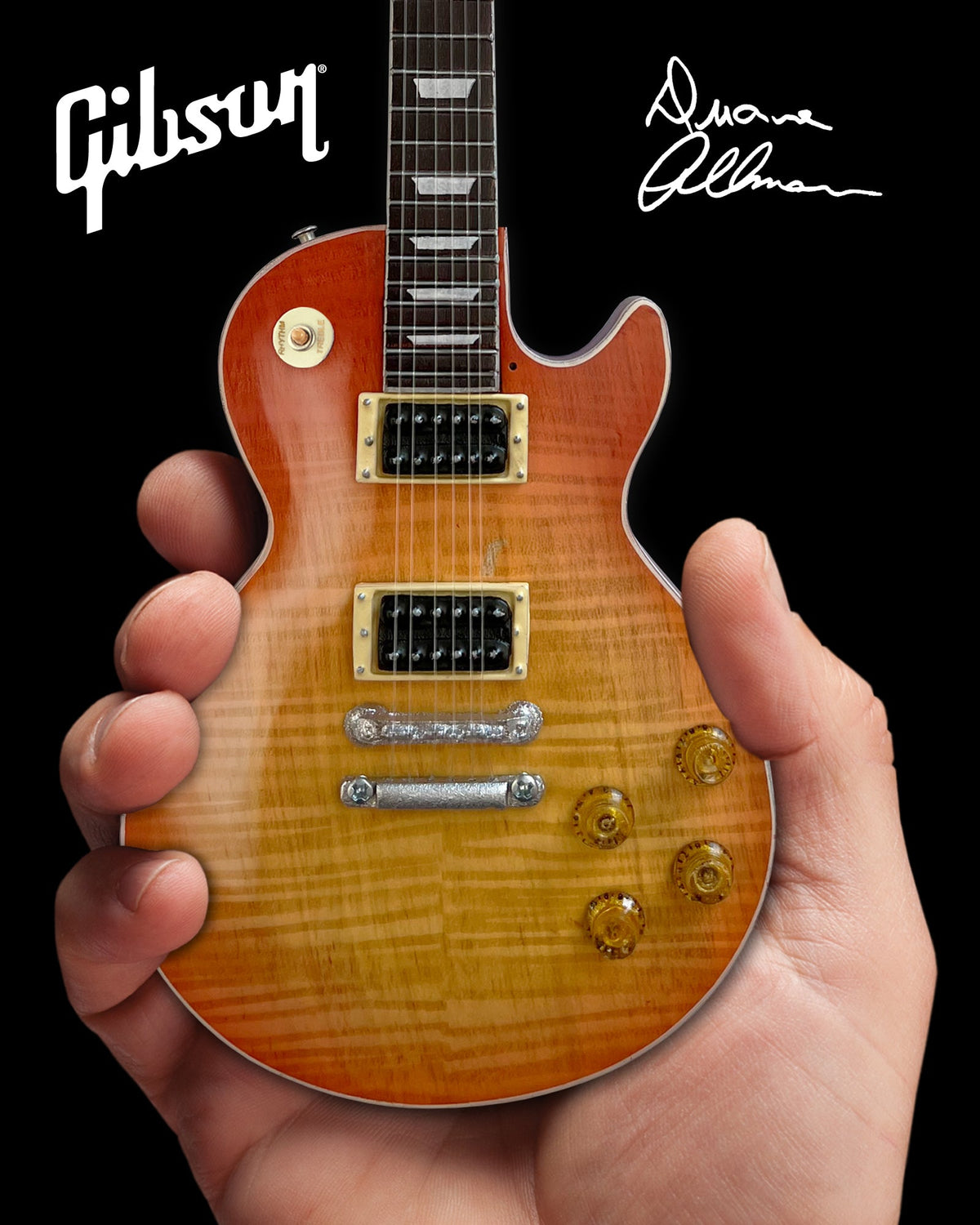 Duane Allman SET OF 3 Gibson Les Paul Signature Mini Guitar Models