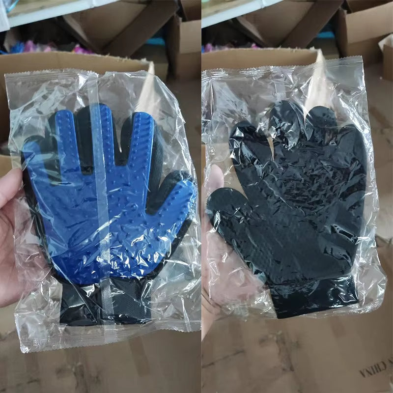 Multicolor Silicone Pet Gloves Cat Dog Hair Removal Dog Supplies Comb Hair Removal Brush Rubber Sticky Hair Gloves