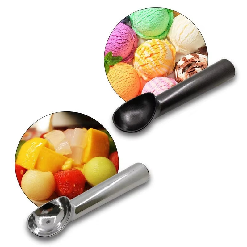 Nonstick Anti-Freeze Ice Cream Scoop Aluminum Ice Cream Spoon Melon Ball Cookie Dough Scoop Ice Cream Tools KC0080