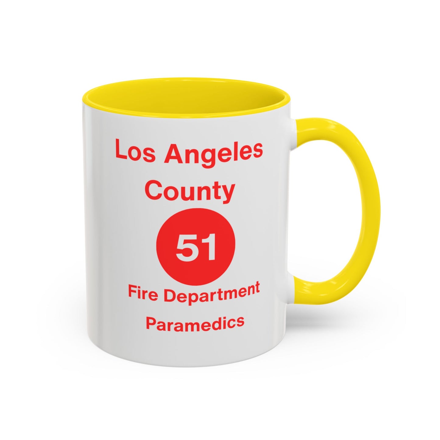 Emergency Paramedic Squad 51 Accent Coffee Mug (11, 15oz)