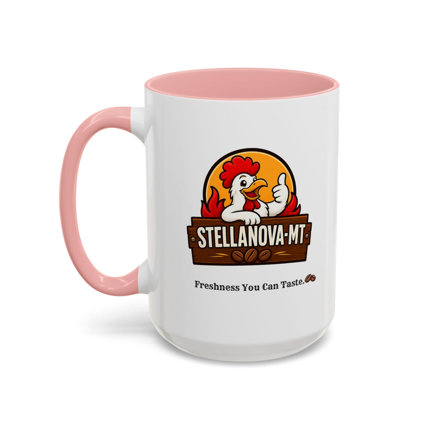 StellaNova-MT "Freshness You Can Taste" Accent Coffee Mug (11, 15oz)