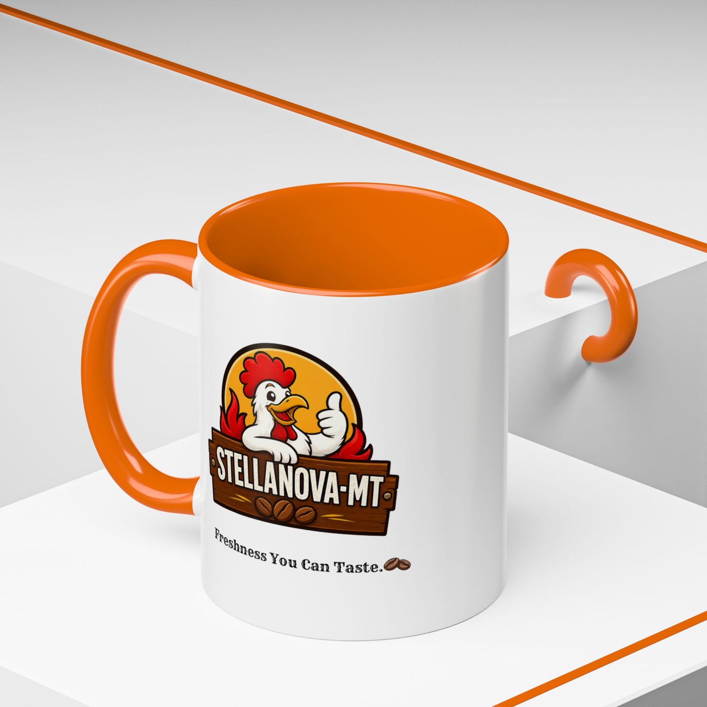 StellaNova-MT "Freshness You Can Taste" Accent Coffee Mug (11, 15oz)