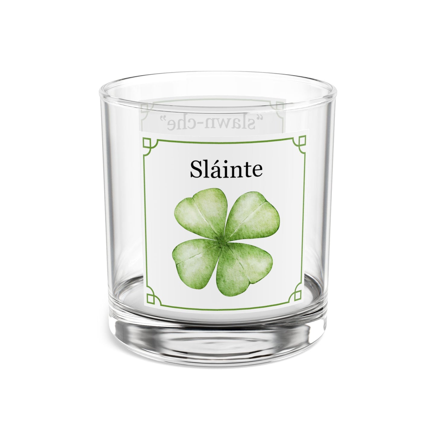 St Patrick's Day - "Slainte" Rocks Glass, 10oz